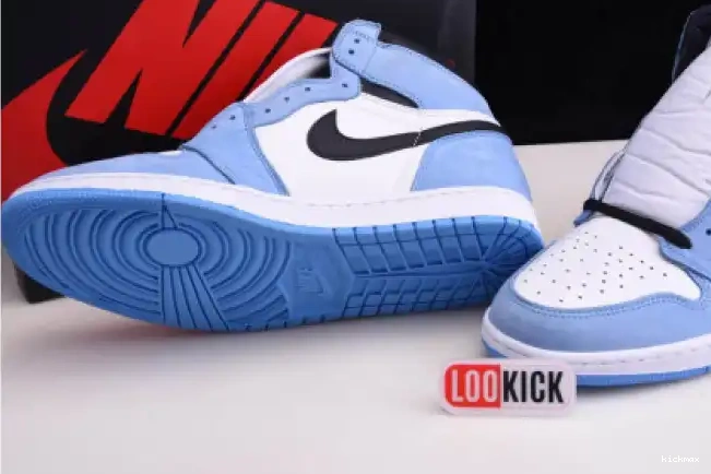 Rep MAX AIR WHITE BLACK HIGH RETRO BLUE 555088-134 JORDAN 1 UNIVERSITY 0521